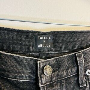 Agolde X Talula High Rise NWT from Aritzia Jeans Button Fly Black Size 31